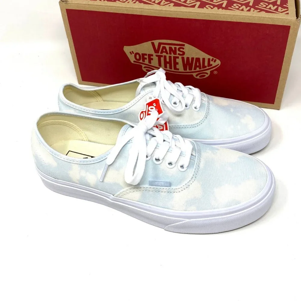 💖MEGA SALE💖VANS Women  VN0A348A3XO Authentic Bleach Wash Ballad Blue Canvas